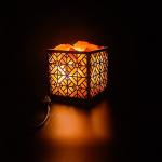 Square Himalayan Salt Lamp in Basket 3-5kg