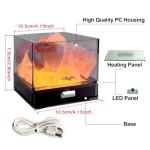 Himalayan Crystal Salt Lamp with Dimmable LED