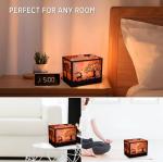 Himalayan Salt Lamp with Metal Basket and Bulbs