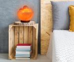Himalayan Pink Salt Lamp with Wooden Silhouette