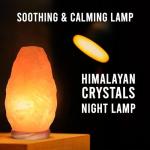 Himalayan Salt Lamp with Wooden Base 7-10kg