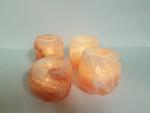 Himalayan Salt Rock Crystal Candle Holder Set