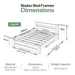 Nodax King Size Solid Pine Bed Frame