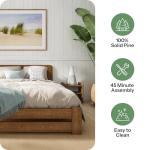 Nodax King Size Solid Pine Bed Frame