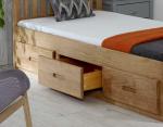 Happy Beds Pine Storage Bed Frame with Drawers