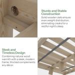 Nodax King Size Solid Pine Bed Frame