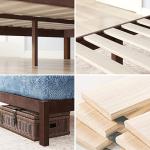 Zinus Adrian Double Bed Frame - Rustic Brown 135x190 cm