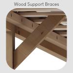 Milan Double Bed Frame, Solid Pine Wood