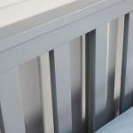 Natural Grey Solid Wood Twin Bed Frame