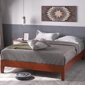 Zinus Wen Double Bed Frame - Deluxe Wood 135x190 cm