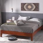 Zinus Wen Double Bed Frame - Deluxe Wood 135x190 cm