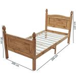 Panana Solid Pine Wood 3FT Single Bed Frame