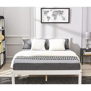 Panana White Wood Double Bed Frame 4FT6