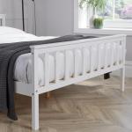 Florida Solid Wood Shaker Bed Frame, White, 4ft 6in