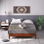 Zinus Wen Double Bed Frame - Deluxe Wood 135x190 cm