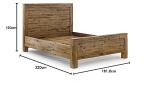 Julian Bowen Hoxton King Bed in Antique Oak