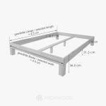 Krok Jana King Size Solid Wood Bed Frame