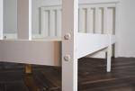 White 4ft Small Double Solid Wood Bed Frame