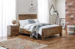 Julian Bowen Hoxton King Bed in Antique Oak