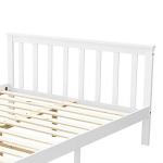 Panana White Wood Double Bed Frame 4FT6