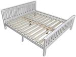 White 4ft Small Double Solid Wood Bed Frame
