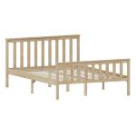 Milan Solid Pine Double Bed Frame with Headboard