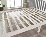 White 4ft Small Double Solid Wood Bed Frame