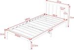 Panana 3ft Solid Pine Single Bed Frame