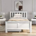 Harper & Bright Solid Pine Storage Bed Frame
