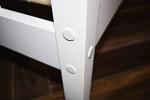 White 4ft Small Double Solid Wood Bed Frame