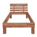 Julia Solid Wood Bed Frame with Sturdy Headboard