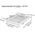 Nodax 4ft6 Solid Pine Double Bed Frame