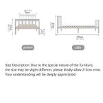 Panana 3ft White Wooden Single Bed Frame
