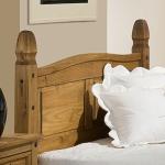 Corona Antique Pine Finished King Size Bed Frame