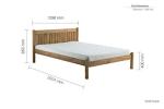 Birlea Rio Small Double Waxed Pine Bed