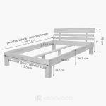 KROKWOOD Julia Solid Oak Super King Bed Frame