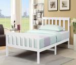 White Solid Pine Single Bed Frame for All Ages