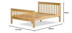 Somerset Solid Waxed Pine Double Bed Frame