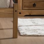 Rio Wooden Bed in Waxed Pine Finish, Small Double