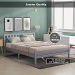 Solid Pine Wooden Bed Frame in Grey