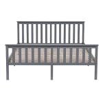 Solid Pine Double Bed with Headboard and Footboard