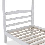 Elegant Solid Wood Bunk Bed with Guard Rail