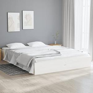 Small Double White Pinewood Bed Frame