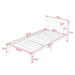 Panana Kids Single Bed Frame, White Pine Wood