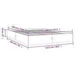 Small Double White Pinewood Bed Frame
