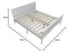 4Ft Solid Wooden Bed Frame in White Pine