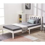 Panana Kids Single Bed Frame, White Pine Wood