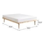 Minimalist Solid Pine Double Bed Frame 4ft6