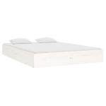 Small Double White Pinewood Bed Frame