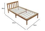 Solid Pine 3ft Single Corona Bed Frame